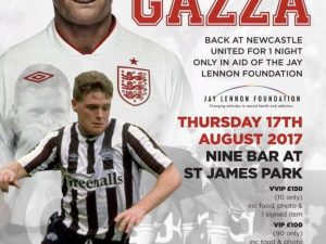 Gazza: Back at Newcastle United for one night only